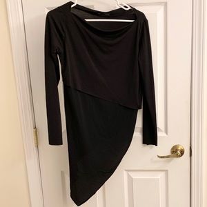 Zara Asymmetrical long sleeve top